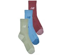 Chaussettes de sports femmes New Balance ACTIVE CUSHION CREW SOCKS 3 PACKES Multicolore L