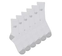 Chaussettes de sports femmes New Balance ACTIVE CUSHION CREW SOCKS 3 PACKS Blanc S