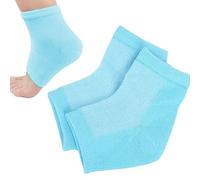 Chaussettes de talon en gel pour pieds secs et craquelés - Chaussettes en gel de talon hydratant - Réparation d'humidité pendant la nuit - Soins de la peau rugueuses réutilisables pour un repos