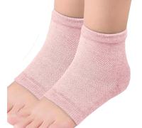 Chaussettes de talon pour pieds secs et cassés pour femmes, chaussettes de talon hydratantes, en gel sans outils - Réparation d'humidité pendant la nuit, spa et soin de la peau du sommeil comme