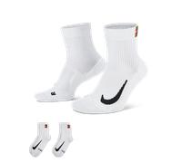 Chaussettes de tennis NikeCourt Multiplier Max (2 paires) Blanc/Blanc 46-50