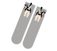 Chaussettes De Tous Les Jours Légères Sur Le Thème Des Chiens Tissu En Coton Peigné Soutien De La Voûte Plantaire Flexible Pour La Marche Entretien Facile Chaussettes Décontractées Respirantes