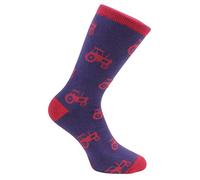 Chaussettes de tracteur bleu / rouge de David Van Hagen
