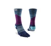 Chaussettes de trail à doigts INJINJI Women's Trail Midweight Crew (Twilight) Femme XS-S