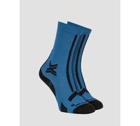 Chaussettes De Trail Bleu Marine Et Noires X-socks Trailrun Discover Crew Xsrqdts24m-a016