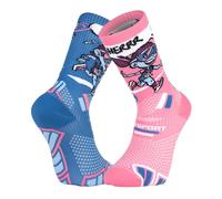 BV Sport Chaussettes trail Trail Ultra 2 Collector DBDB Finisher Mixte Rose/Bleu 42-44