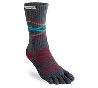 Injinji Chaussettes de randonnée Trail Midweight Crew Coolmax Gris/argent Taille S