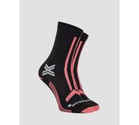 Chaussettes De Trail Roses Et Noires Pour Femmes X-socks Trailrun Discover Crew Xsrqdts24w-b126
