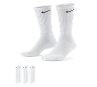 Nike Everyday Cush Crew Chaussettes De Sport Pack De 3-Blanc,Noir, Taille 34-38