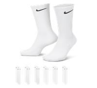 Chaussettes de training mi-mollet Nike Everyday Cushioned (6 paires) Blanc/Noir 42-46