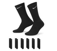 Chaussettes de training mi-mollet Nike Everyday Cushioned (6 paires) Noir/Blanc 38-42