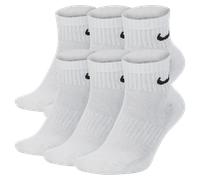 Chaussettes de training Nike Everyday Cushioned (6 paires) Blanc/Noir 34-38