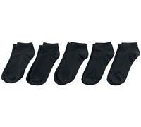 Chaussettes de Urban Classics - Socquettes - Lot de 5 - EU35-38 à EU 47-50 - pour Unisexe - noir EU 35-38