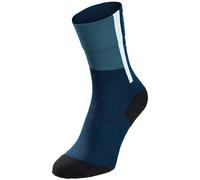 Chaussettes de vélo All Year Wool bleu foncé