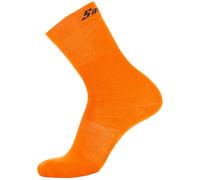 Chaussettes de vélo d'hiver Wool orange néon XL