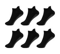 Chaussettes De Yoga Antidérapantes, 3 Paires De Chaussettes Ultra-Couvrantes En Coton Pour Yoga, Pilates, Danse, Fitness Et Arts Martiaux, Chaussettes Antidérapantes Femme Tailles 37-41
