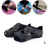 Chaussettes de yoga femmes cinq doigts Pilates chaussures de fitness ceinture croisée