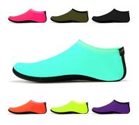 Chaussettes d'eau - Chaussures d'eau unisexes, chaussettes de yoga d'intérieur, pieds nus, plage, surf, plongée, pantoufles de piscine pour enfants et adultes Bleu Taille UE 39-41 SWA15LBXL