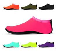 Chaussettes d'eau - Chaussures d'eau unisexes, chaussettes de yoga d'intérieur, pieds nus, plage, surf, plongée, pantoufles de piscine pour enfants et adultes Rouge Taille UE 44-45 SWA15RY3XL