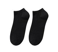 Chaussettes décontractées à rayures pour homme - Confortables - Mode skate - Travail, Noir , taille unique