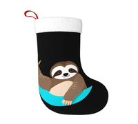 Chaussettes décoratives de Noël WHJSHOP Paresseux disant bonjour imprimées légères pour Halloween, cérémonies annuelles, réunions de vacances