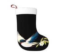 Chaussettes décoratives de Noël WHJSSF Fleur Hirondelle sur une Branche Imprimée Décoration de la Maison Doux et Confortable pour Bureau Arbre de Noël Cheminée