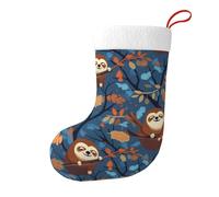 Chaussettes décoratives de Noël WHJSSF Paresseux Suspendu Sur Une Branche Imprimé Doux et Moelleux pour Homme et Femme