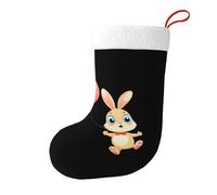 Chaussettes décoratives de Noël Yyhwhjde Little Rabbit avec ballons volants, douces et moelleuses pour homme et femme