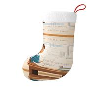 Chaussettes décoratives de Noël YYHWHJDE mathématiques avec impression de mots douces et légères, ne se décolorent pas, adaptées pour le bureau, la cheminée d'arbre de Noël