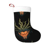 Chaussettes décoratives de Noël YYHWHJDE The Devil avec des cheveux comme des racines d'arbre. Impression douce et légère, ne se décolore pas pour les arbres de Noël, les fêtes de vacances, les