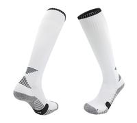 Chaussettes D'escrime, Équipement D'escrime Professionnel for L'épée, Le Fleuret Et Le Sabre, Chaussettes Athlétiques Unisexes À Tige Haute(White-black,L)