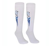 Chaussettes D'escrime for Feuille D'épée Sabre Bas D'escrime en Coton for Enfant Et Adulte Équipement D'escrime Professionnel(White Embroidery,XS)