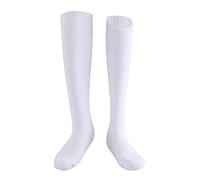 Chaussettes d'escrime pour épée, Sabre et fleuret - Bas de Protection d'escrime 100% Coton pour Enfant et Adulte Unisexe (Color : White, Size : X-Large)