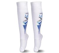 Chaussettes D'escrime pour épée, Sabre Et Fleuret, Bas D'escrime Absorbants, Respirants, Extensibles et Portables Chaussettes de Sport Hautes Aux Genoux pour Enfant Adulte (S)