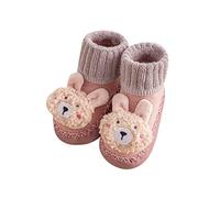 Chaussettes d'éveil pour bébé - Chaussures d'apprentissage pour bébé - Chaussettes antidérapantes - Chaussettes de sol amusantes - Tricot - Chaussures pour bébé - Chaussettes antidérapantes, lilas, 11