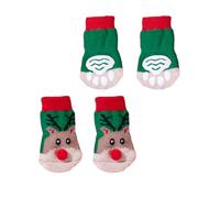 Chaussettes d'extérieur pour chien - Chaussures d'hiver réglables pour chien - Pour les sanctuaires extérieurs - Chaussettes de pattes pour le sol - Empêche les rayures des chiens
