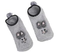 Chaussettes d'hiver antidérapantes en silicone pour confortables, en molleton de corail épais, vêtements thermiques pour la maison, tissu en mélange de coton, chaussettes de sommeil thermiques