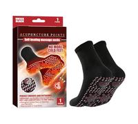 Chaussettes d'hiver, auto-chauffantes, protection contre le froid, chauffe-pieds, douces, avec effet thermique, chaussettes de massage pour la relaxation des pieds, pour le travail, le snowboard, le