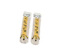 Chaussettes d'hiver chaudes et pelucheuses pour enfants, chaussettes corail, chaussettes moyennes mignonnes pour la maison, chaussettes épaisses pour homme, beige, Taille unique