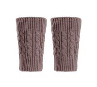 Chaussettes d'hiver en crochet pour femme - Noir - 37 à 40, kaki, Taille unique