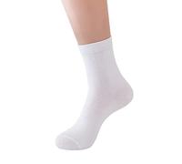 Chaussettes d'hiver pour garçons 31-34 - Couleur unie brossée - Chaussettes chaudes - Chaussettes de maison - Chaussettes de ski - Chaussettes lunaires avec jours de la semaine, Blanc., taille unique