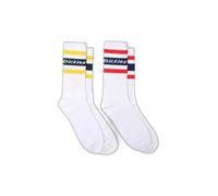 DICKIES Chaussettes 'GENOLA' jaune / rouge / blanc, Taille 43-46