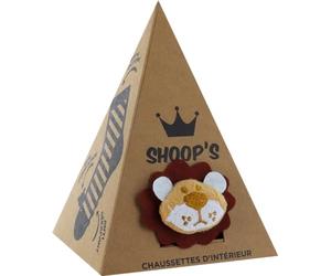 Chaussettes d'Intérieur Babyoops pour Bébés de 6-24 Mois - Design Lion 3D, Confortables et Antidérapantes
