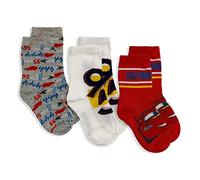 Chaussettes Disney Cars Saetta Set 3 paires pour enfant en coton Chaussettes enfant 5677, Variante 2., 23-26