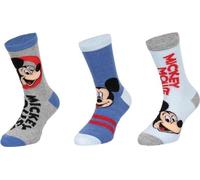 Chaussettes Disney Mickey Mouse pour enfants - pack de 3 confort bleu 31/34
