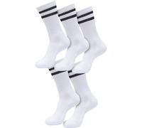 Urban Classics Chaussettes TB6801 Double Stripe Lot de 5 Blanc/Noir 35-38 Mixte