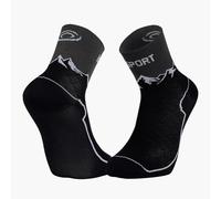 BV Sport Chaussettes Double GR Mid Polyamide – Mixte Noir Taille 42-44 (2026)