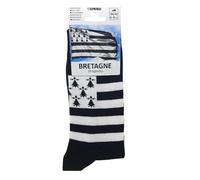 Chaussettes Drapeau Breton, 85% Coton, Noir et Blanc