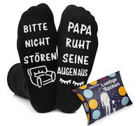 Chaussettes Drôles 'Je Ne Repose Que Mes Yeux, Je Ne Dors Pas' - Nouveautés En Coton Antidérapantes - Calendrier De L'avent - Idées Cadeaux Papa