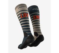 Chaussettes Dynafit FT Graphic beige bleu foncé - 43-46